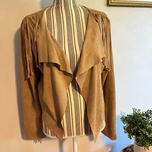 GRACE & LACE fringe jacket.